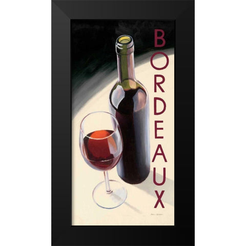 Bordeaux Black Modern Wood Framed Art Print by Fabiano, Marco