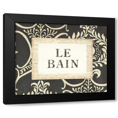 Le Bain Black Modern Wood Framed Art Print with Double Matting by Adams, Emily