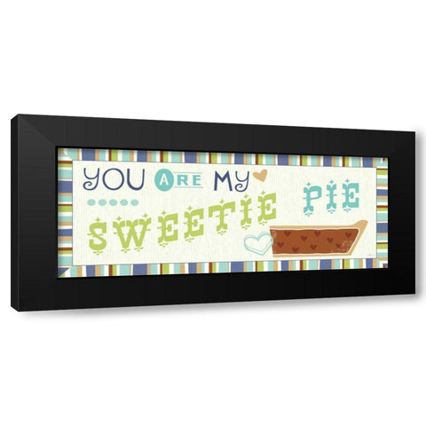 Luv 2 Bake III Black Modern Wood Framed Art Print with Double Matting by Pela Studio