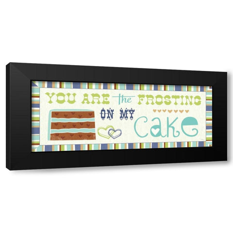 Luv 2 Bake IV Black Modern Wood Framed Art Print with Double Matting by Pela Studio