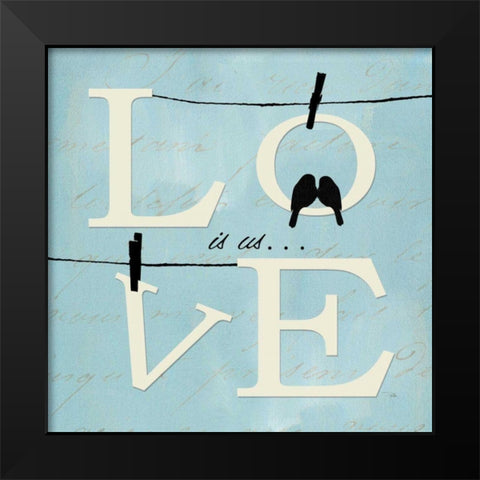 Well Said I Black Modern Wood Framed Art Print by ERR, Pela