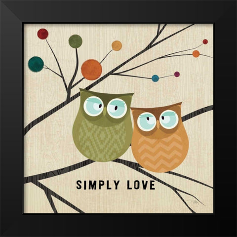 Flying Colors I Black Modern Wood Framed Art Print by ERR, Pela