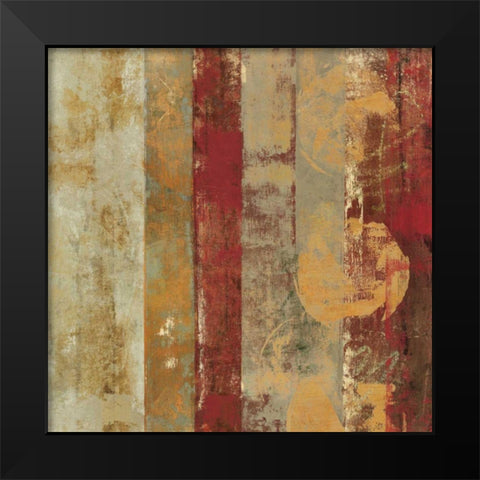 Caribbean Sunrise Square II Black Modern Wood Framed Art Print by Silva, Roque