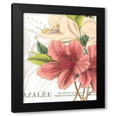 Azalee Jardin I Black Modern Wood Framed Art Print by Wild Apple Portfolio