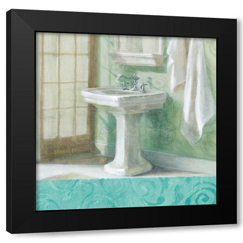 Refresh Bath Border II Black Modern Wood Framed Art Print by Nai, Danhui