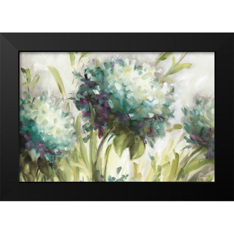 Hydrangea Field Black Modern Wood Framed Art Print by Audit, Lisa