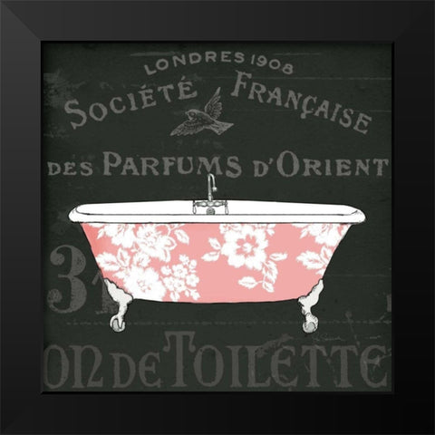 Chalkboard Bath II Black Modern Wood Framed Art Print by Schlabach, Sue