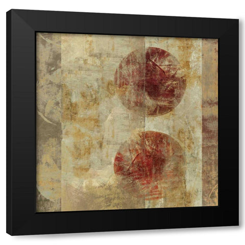 Caribbean Sunrise Square III Black Modern Wood Framed Art Print with Double Matting by Silva, Roque