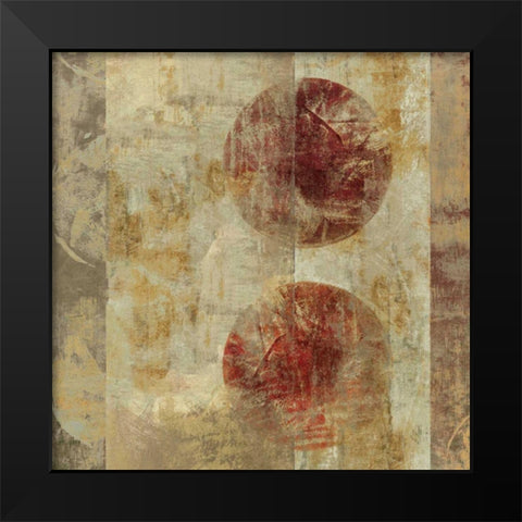 Caribbean Sunrise Square III Black Modern Wood Framed Art Print by Silva, Roque