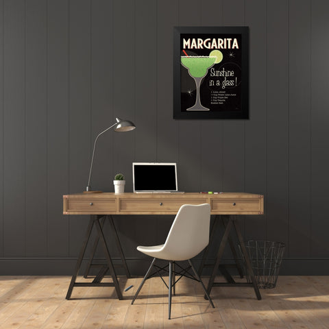 Cocktail Hour I Black Modern Wood Framed Art Print by Pela Studio