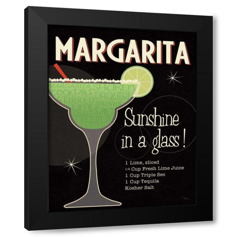 Cocktail Hour I Black Modern Wood Framed Art Print with Double Matting by Pela Studio