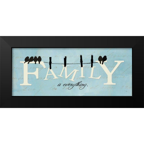 Well Said II Black Modern Wood Framed Art Print by ERR, Pela