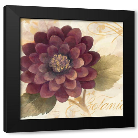 Abundant Floral II Black Modern Wood Framed Art Print with Double Matting by Hristova, Albena