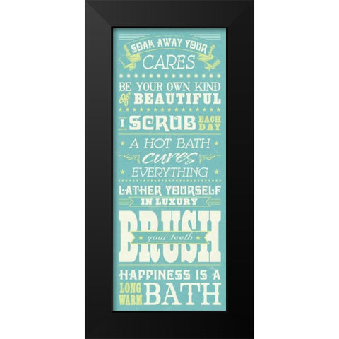 Wash Up I Black Modern Wood Framed Art Print by Pela Studio