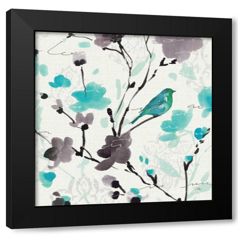 Flowing  II Black Modern Wood Framed Art Print by ERR, Pela