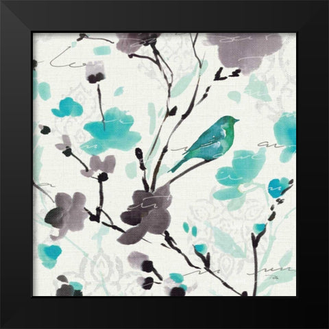 Flowing  II Black Modern Wood Framed Art Print by ERR, Pela