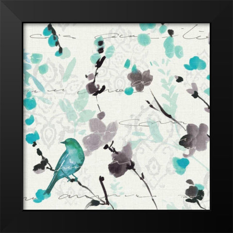Flowing III Black Modern Wood Framed Art Print by ERR, Pela
