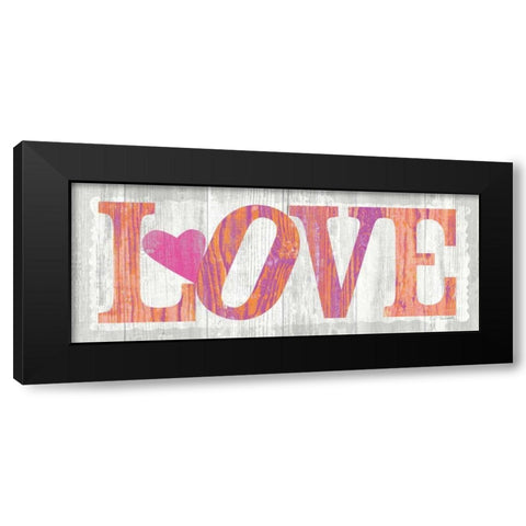 Driftwood Love Black Modern Wood Framed Art Print with Double Matting by Schlabach, Sue