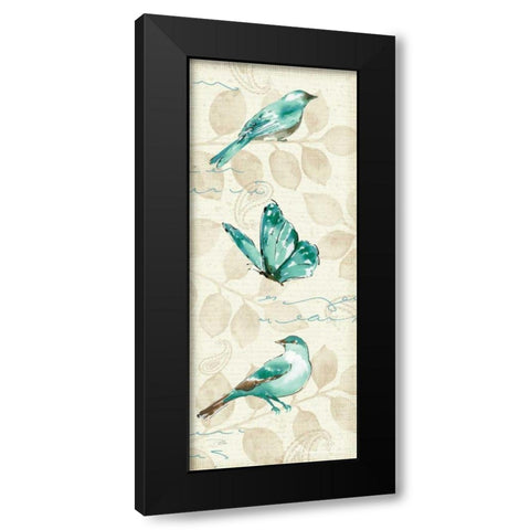 Wing Prints I Black Modern Wood Framed Art Print by Pela