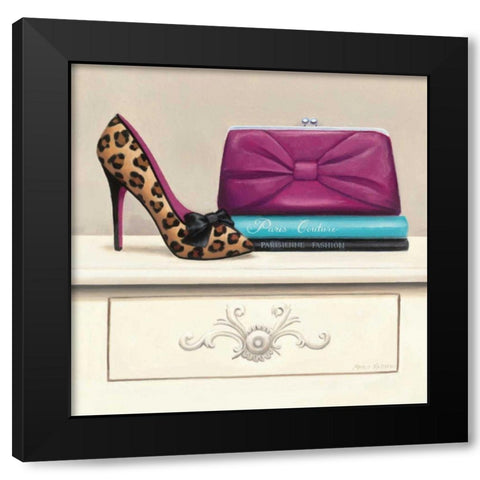 Fashion Avenue I Black Modern Wood Framed Art Print with Double Matting by Fabiano, Marco