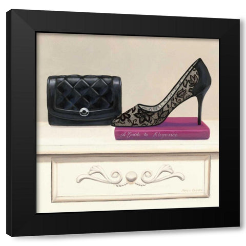 Fashion Avenue III Black Modern Wood Framed Art Print with Double Matting by Fabiano, Marco