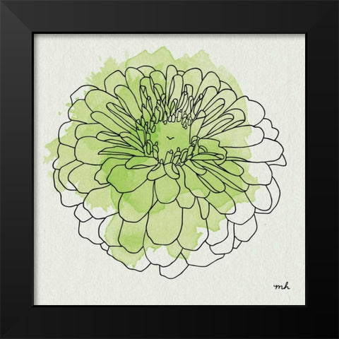 Watercolor Floral I Black Modern Wood Framed Art Print by Hershey, Moira