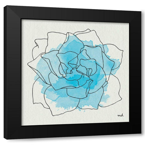 Watercolor Floral II Black Modern Wood Framed Art Print with Double Matting by Hershey, Moira
