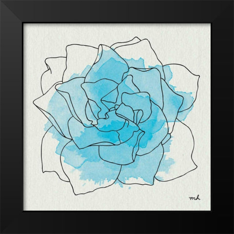 Watercolor Floral II Black Modern Wood Framed Art Print by Hershey, Moira