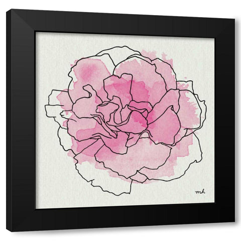 Watercolor Floral III Black Modern Wood Framed Art Print with Double Matting by Hershey, Moira