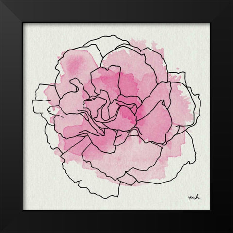 Watercolor Floral III Black Modern Wood Framed Art Print by Hershey, Moira