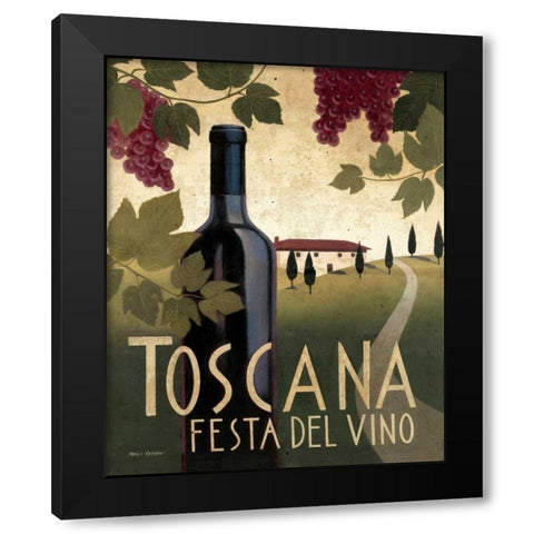 Wine Festival I Black Modern Wood Framed Art Print with Double Matting by Fabiano, Marco