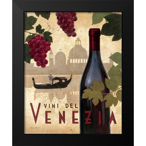 Wine Festival II Black Modern Wood Framed Art Print by Fabiano, Marco