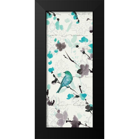Flowing III Black Modern Wood Framed Art Print by ERR, Pela