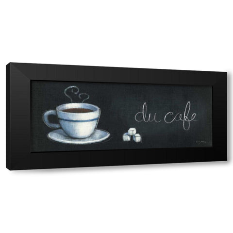 Chalkboard Menu I - Cafe Black Modern Wood Framed Art Print with Double Matting by Adams, Emily