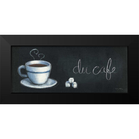 Chalkboard Menu I - Cafe Black Modern Wood Framed Art Print by Adams, Emily