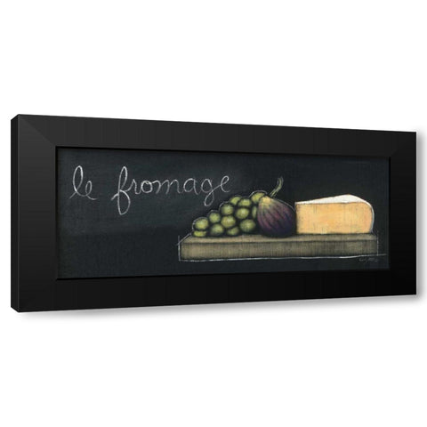 Chalkboard Menu III - Fromage Black Modern Wood Framed Art Print by Adams, Emily