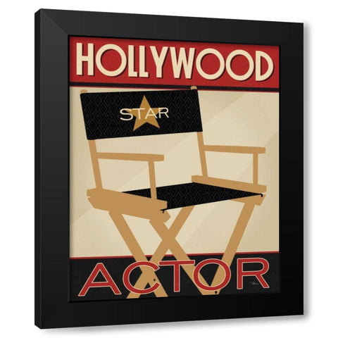 Directors Cut I Black Modern Wood Framed Art Print with Double Matting by Pela Studio