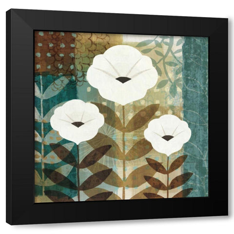 Floral Dream I WAG Black Modern Wood Framed Art Print with Double Matting by Mullan, Michael