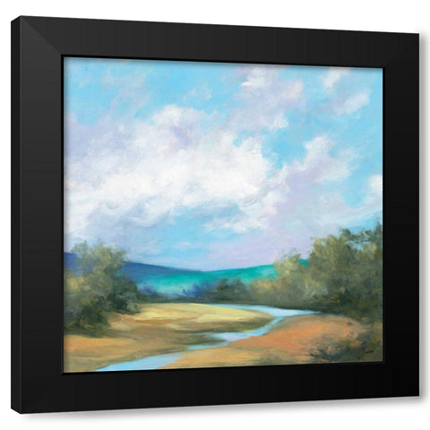 Hedgerow II Black Modern Wood Framed Art Print by Purinton, Julia