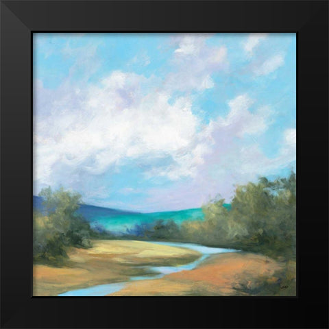 Hedgerow II Black Modern Wood Framed Art Print by Purinton, Julia