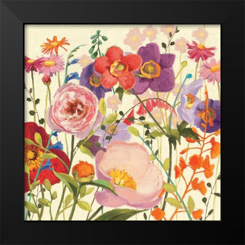 Couleur Printemps II Black Modern Wood Framed Art Print by Novak, Shirley