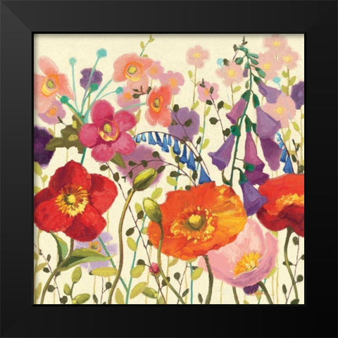 Couleur Printemps III Black Modern Wood Framed Art Print by Novak, Shirley