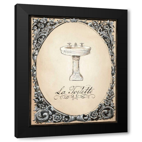 Le Petit Spa II Black Modern Wood Framed Art Print with Double Matting by Adams, Emily