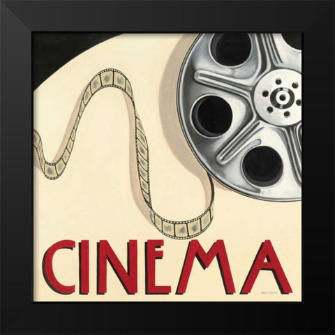 Cinema Black Modern Wood Framed Art Print by Fabiano, Marco