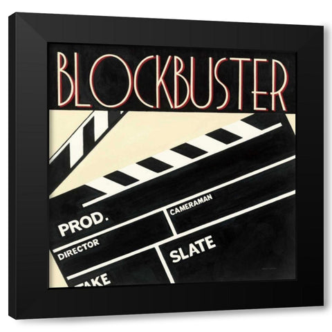 Blockbuster Black Modern Wood Framed Art Print with Double Matting by Fabiano, Marco