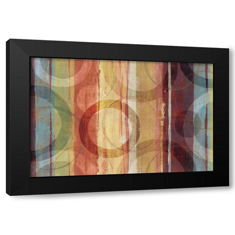 Strata Black Modern Wood Framed Art Print with Double Matting by Wild Apple Portfolio