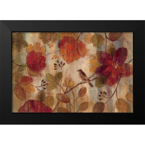Exotic Garden Black Modern Wood Framed Art Print by Vassileva, Silvia
