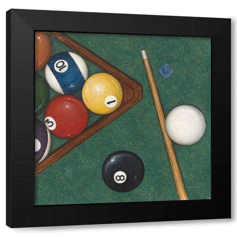 Pool Black Modern Wood Framed Art Print by Brown, David Carter