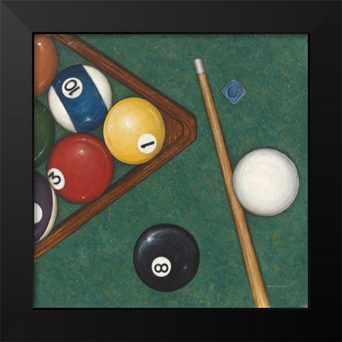 Pool Black Modern Wood Framed Art Print by Brown, David Carter