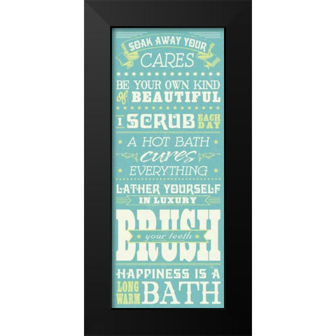 Wash Up I Black Modern Wood Framed Art Print by Pela Studio